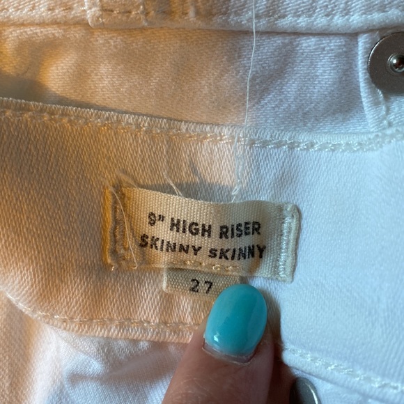 Madewell White High Rise Skinny Jeans size 27 - Picture 5 of 7